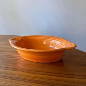 Fiestaware Individual Oval Casserole, Tangerine Color